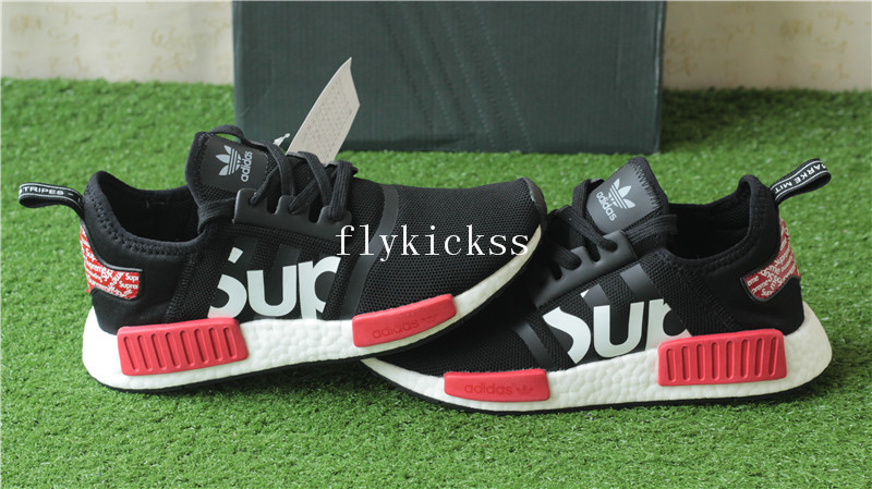 Real Boost Adidas NMD R1 PK Supreme Black